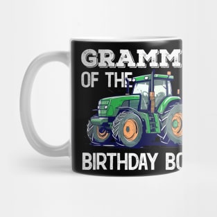 Grammy Of The Birthday Boy Trucks Tractors Farm Bday Kids Mug